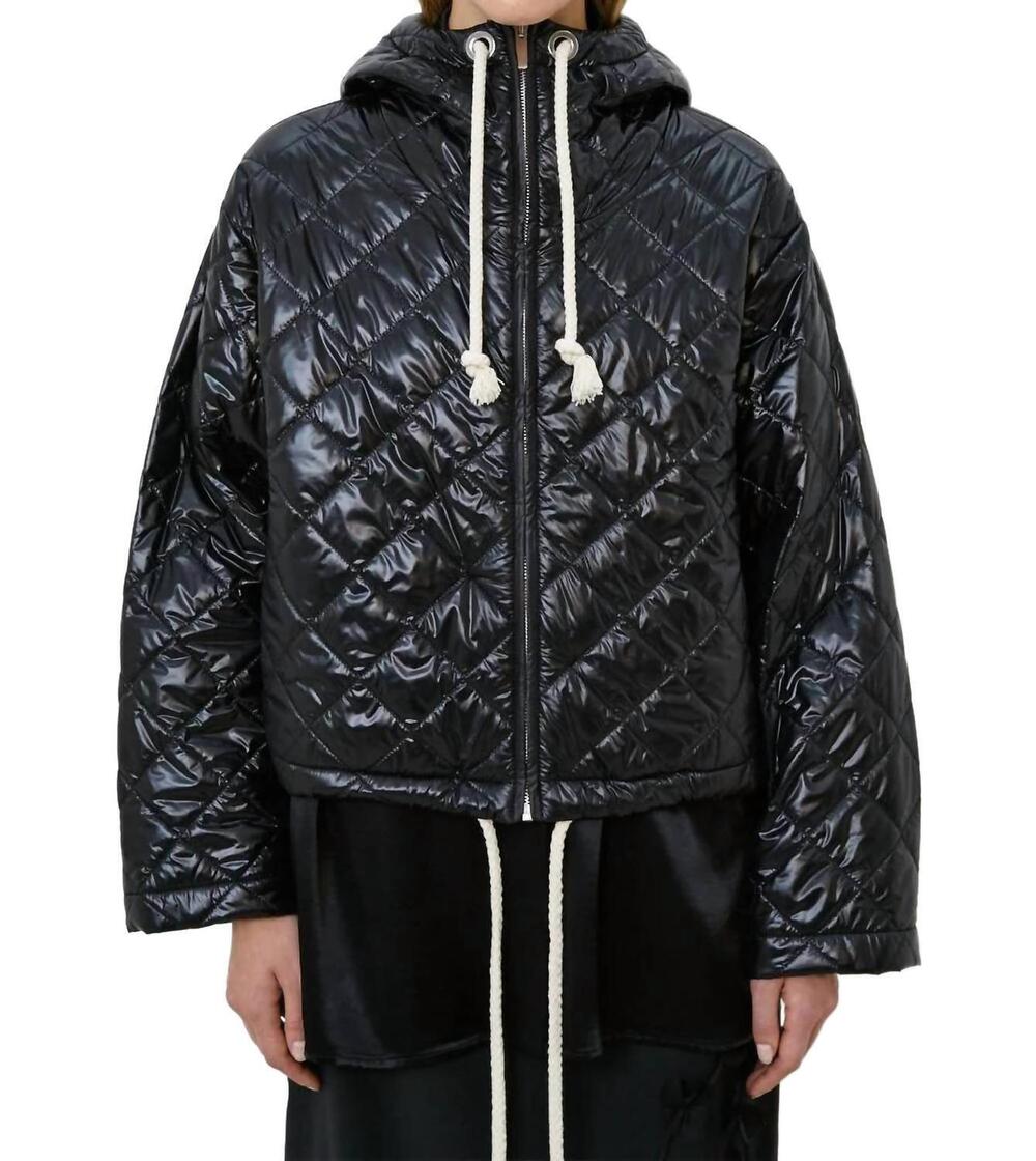 NEW MEIMEIJ short length quilted jacket in black